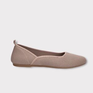 NEW Easy Street Fe Knit Skimmer Flats Taupe Size 7.5